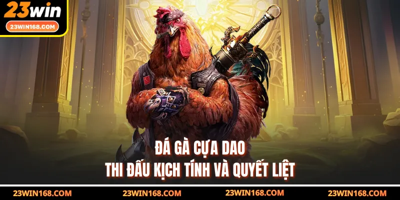 Đá gà cựa dao thi đấu kịch tính và quyết liệt