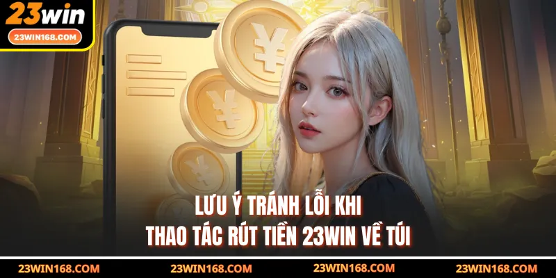Lưu ý tránh lỗi khi thao tác rút tiền 23WIN về túi